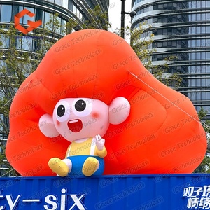 Decoración Publicitaria Personalizada para Exteriores, Inflable, Linda Chica de Dibujos Animados, Personaje de Película Gigante Inflable, Mascota - Product Image 5