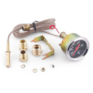 Medidor de Temperatura del Agua Mecánico para Automóvil con Doble Pantalla 50-140/130-280, con 3 Adaptadores, Categoría de Producto de Monitoreo - Product Image 2