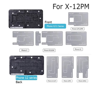 Placa de capa media Qianli BGA Reballing Stencil Plant Tin Platform para <span class=keywords><strong>iPhone</strong></span> X XS MAX 11 <span class=keywords><strong>Pro</strong></span> 12 13 14 15 16 Herramientas de retrabajo de placa - Product Image 6