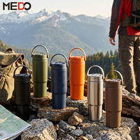 Gobelet isotherme personnalisé avec logo, 700 ml, en acier inoxydable 316 à double paroi avec revêtement céramique, 24 oz, avec infuseur à thé sans BPA pour le camping et la voiture