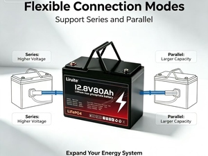 Paquete de Baterías Lifepo4 de 25.6V 300Ah 7.68kWh con BMS JBD de 200A para Almacenamiento de Energía en el Hogar, Energía Solar Fuera de la Red, Respaldo - Product Image 4