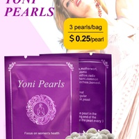 Perlas Yoni de Chinaherbs, Limpieza Vaginal y de los Ovarios, Sin Estrógenos, Sin Parabenos, Hierbas Naturales, Producto de Higiene Femenina