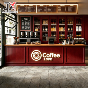 Diseño Personalizado de Muebles Modernos para Cafetería, Barra de Café, Venta Especial, Diseño Completo para Tienda, OEM, ODM, Mobiliario Interior para Tienda de Bebidas - Product Image 2