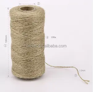 Corde de jute corde de chanvre corde de ficelle de sisal elle peut être utilisée pour la décoration d'emballage agriculture élevage d'animaux etc