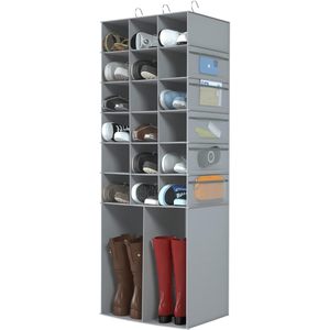 Hanging <b>Shoe</b> Rack 20 Sections With Mesh Pockets For Closet <b>Storage</b> Organizer Heavy Duty Rectangular Design - Product Image 1