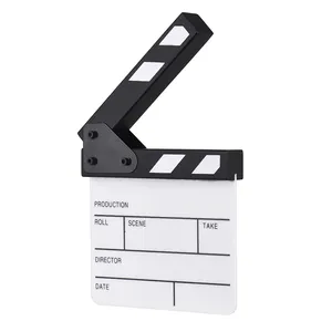 Andoer Clapper Board Compact Size Acrylique Clapboard Dry Erase TV Film Director Cut Action Scene Clapper Board Slate - Product Image 2