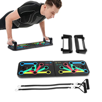 Tabla de Flexiones Multifuncional 7 en 1, Equipo de Entrenamiento de Fuerza Plegable y Portátil para Ejercicios en Casa o Gimnasio