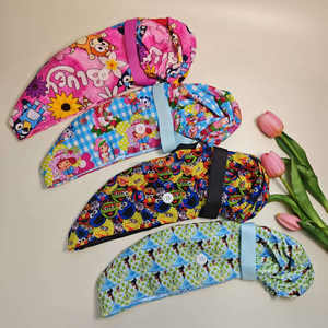 Nuovi Cappelli da Infermiera Rosa con Fodera in Raso, Berretti Chirurgici per Uomini con <span class=keywords><strong>Capelli</strong></span> Corti, Cappelli da Medico con Laccetti Posteriori, Stampa con Personaggi dei Cartoni Animati - Product Image 5