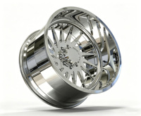 Jantes forgées en alliage personnalisées 24X14 22x12 26X12 28X16 8x170 8x180 6x139.7 8x6.5 Polies à déport profond pour Ford F-150 F-250 RAM