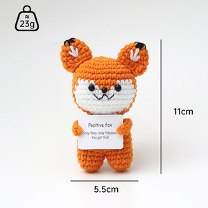 Fil tricoté à la main au Crochet dinosaure Animal dessin animé <span class=keywords><strong>pingouin</strong></span> tissu Textile transfrontalier artisanat fini poupée tricotée - Product Image 3