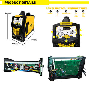 Onduleur 220V Igbt MmaTig soudeuse à impulsions Portable spot <span class=keywords><strong>poste</strong></span> <span class=keywords><strong>soudure</strong></span> onduleur pas de gaz soudeuse <span class=keywords><strong>TIG</strong></span> Machine à souder soudeurs à l'arc - Product Image 3