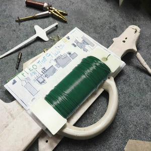 <span class=keywords><strong>Fil</strong></span> <span class=keywords><strong>de</strong></span> tige en métal vert pour artisanat floral, 0,7 <span class=keywords><strong>mm</strong></span>, 0,9 <span class=keywords><strong>mm</strong></span>, pour couronnes et guirlandes - Product Image 4