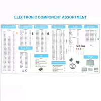 Kit de composants électroniques R3 édition ultime de 1900 pièces - Divers condensateurs, résistances, LED, transistors, plaques perforées courants