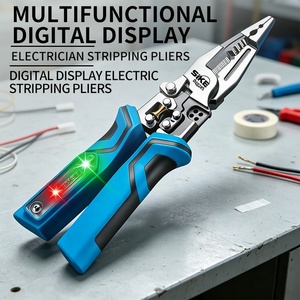 Alicates Eléctricos Multifunción <span class=keywords><strong>de</strong></span> 9 Pulgadas, Probador <span class=keywords><strong>de</strong></span> Voltaje, Herramienta para Pelar Cables, Probador <span class=keywords><strong>de</strong></span> Voltaje Digital - Product Image 6