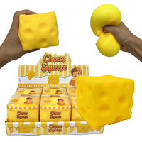 Jouet Squishy en Forme de Fromage Super Doux à Rebond Rapide 7,5 cm, Rempli de Farine, Anti-Stress pour Enfants, Fabricant de Squishies en Forme de Fromage
