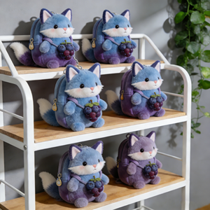 ตุ๊กตาจิ้มฟ็อกซ์แบบไล่สี ราคาประหยัด ทนทาน พร้อมตกแต่งองุ่น สำหรับเครื่องจิ้มตุ๊กตาในเกมอาร์เคด - Product Image 1