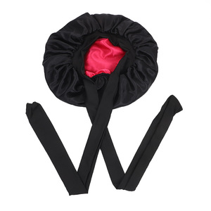 <span class=keywords><strong>Bonnet</strong></span> <span class=keywords><strong>de</strong></span> nuit en satin double couche pour femmes, avec large bande élastique, <span class=keywords><strong>bonnet</strong></span> <span class=keywords><strong>de</strong></span> soin capillaire, <span class=keywords><strong>bonnet</strong></span> <span class=keywords><strong>de</strong></span> douche, bandeau <span class=keywords><strong>de</strong></span> <span class=keywords><strong>bain</strong></span> avec nœud - Product Image 5