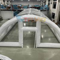 Dôme de piscine gonflable transparent et hermétique pour l'extérieur, abri de piscine pour l'hiver
