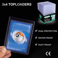 Cartes à collectionner Pokémon, cartes de jeu sportives, protège-cartes rigides transparents, emballage personnalisé direct usine, chargeur de cartes 35PT