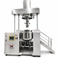 Homogénéisateur-mélangeur-émulsifiant sous vide 200L, type fixe, machine de fabrication de cosmétiques pour crème visage et produits de soin de la peau XINYOU