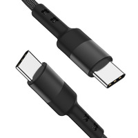 Cable USB de Carga Rápida PD Tipo C de Nailon Trenzado de 30 cm, 1 m, 2 m, 3 A, 60 W, para iPhone 15 Pro Plus Max