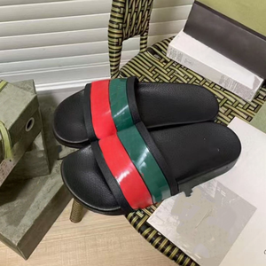 Sandales de haute qualité pour hommes, pantoufles en cuir véritable pour femmes, sandales de luxe de marque réputée pour femmes - Product Image 2