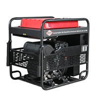 Générateur à essence à onduleur ouvert 12KW 13KW 220V 380V avec réservoir de carburant de 35L pour les stands de marché en plein air Démarrage manuel et électrique CE/ISO