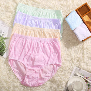 महिलाओं के लिए 100% सफेद कपास दादी पैंटी प्लस आकार 5xl उच्च कमर वाली महिलाओं की पूरी कवरेज अंडरवियर महिला - Product Image 6