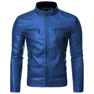 Wholesale Custom Leather <b>Jackets</b> Genuine Cowhide Lambskin Biker Bomber Moto <b>Racer</b> Motorcycle Fashion <b>Jackets</b> OEM Production - Product Image 4