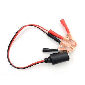 Connecteur de <span class=keywords><strong>prise</strong></span> allume-cigare <span class=keywords><strong>auxiliaire</strong></span> 12V pour <span class=keywords><strong>voiture</strong></span>, adaptateur d'alimentation avec pinces crocodiles pour batterie, rallonge - Product Image 2