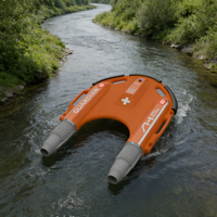 Bateau de sauvetage aquatique anti-emmêlement télécommandé à redressement automatique, équipement OEM Aqua Helpers en polyéthylène alimenté par l'IA
