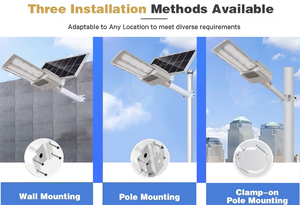 High Lumen IP65 Outdoor All in One Solar Street <strong>Light</strong> with Motion Sensor 300W <strong>Dusk</strong> <strong>to</strong> <strong>Dawn</strong> Solar Powered Led Road Lamp - Product Image 4