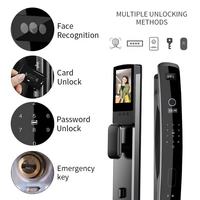 Cerradura Digital Automática con Precio de Fábrica, Cerradura Eléctrica para Hogar y Exteriores, Cámara Wifi, Reconocimiento Facial 3D, Huella Dactilar Biométrica