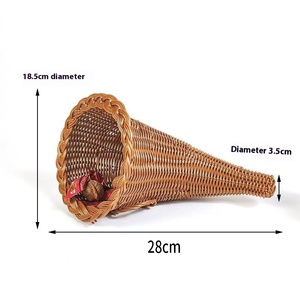 Hot New Giáng Sinh Mây Bò Sừng Giỏ Dệt Tay Đa Mục Đích Lưu Trữ Quà Tặng Cho Tổ Chức Và Hiển thị - Product Image 6