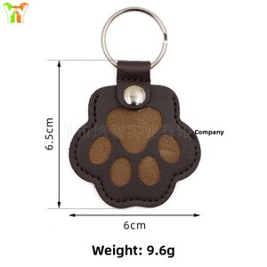 Porte-clés <span class=keywords><strong>de</strong></span> rangement pour poils d'animaux avec motif empreinte <span class=keywords><strong>de</strong></span> patte, forme <span class=keywords><strong>de</strong></span> patte <span class=keywords><strong>de</strong></span> chien et <span class=keywords><strong>de</strong></span> cœur, pour la commémoration des chiens et des chats - Product Image 5