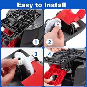 Pédale de vadrouille <span class=keywords><strong>facile</strong></span> <span class=keywords><strong>Balai</strong></span> Spin Remplacement Roulement d'embrayage unidirectionnel Pignons d'engrenage de godet pour le nettoyage de la poignée en aluminium - Product Image 6