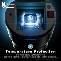 Adaptador Feyree GBT Plug V2L de 16A, Conector Multifunción de Descarga para Vehículos Eléctricos con Botón de Paro de Seguridad para Uso en Exteriores