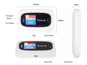 4G LTE Cat4 300Mbps Desbloqueado Slot <span class=keywords><strong>Modem</strong></span> SIM, Mobile <span class=keywords><strong>WiFi</strong></span>,Pocket Mini <span class=keywords><strong>Router</strong></span> com Hotspot Wi-Fi Portátil para Casa/Viagem/Loja/Carro - Product Image 4