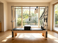 Appareil de Pilates 3-en-1 Premium en Érable, Ensemble Complet Personnalisable pour Studios de Fitness Commerciaux