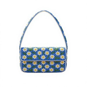 Sacs à main et sacs bandoulière faits main pour femmes, style bohème indien, en lin perlé, imperméables et écologiques - Product Image 1