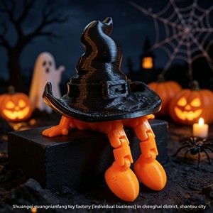 Figuras Decorativas de Escritorio de Halloween con Diseño de Fantasma, Calabaza y Mago, Impresas en 3D con PLA, Arte Moderno Novedoso Transfronterizo, con Etiquetado Compatible - Product Image 4