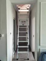 Escalier mural rétractable en acier au carbone, capacité de charge 300 kg, pliable, télescopique, escalier de grenier extensible