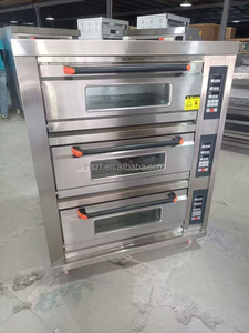 เตาอบไฟฟ้าเชิงพาณิชย์ 3 ชั้น 6 ถาด สำหรับครัวเชิงพาณิชย์ อุปกรณ์ทำเบเกอรี่ เตาอบแบบวางบนโต๊ะ - Product Image 4