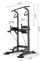 Station de musculation multifonctionnelle portable en acier de haute qualité pour dips et tractions, équipement de fitness d'intérieur pour la maison, modèle Ingia