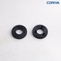 Polea de Nylon POM con Dientes Rectos Personalizada de Alta Calidad 36T, Polea de Transmisión Síncrona Negra