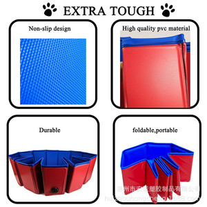 PVC Folding Pet Bathtub Dog Bath Tub Foldable For Pets Swimming Pool - Product Image 4