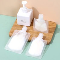 Pochette souple personnalisable en gros avec bec verseur pour liquides, crèmes et lotions – Emballage plastique portable rechargeable pour voyage