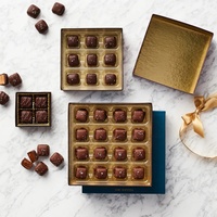 Boîte d'emballage de luxe en plastique pour petits chocolats, cadeaux et aliments, prix de gros