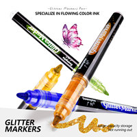 Ensemble de stylos gel brillants Guangna aux couleurs vives, encre métallique double, 20 couleurs, stylos gel métalliques pour journalisation créative