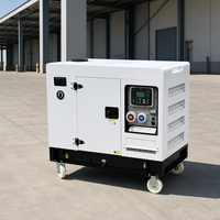 Générateur diesel portable silencieux 6KVA 8KVA 9KVA 10KVA 12KVA 50Hz 60Hz monophasé triphasé pour utilisation sur remorque
